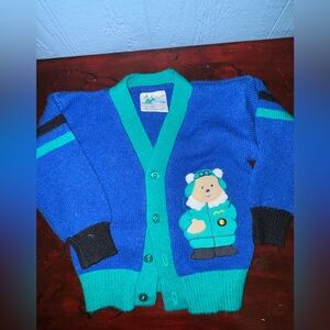 Alpine way and Teal Knit Cardigan kids